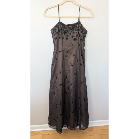 Vintage Y2K Morgan Co Prom Dress Maxi Gown 13/14 Whimsigoth Dark Romantic 90s - Picture 1 of 11